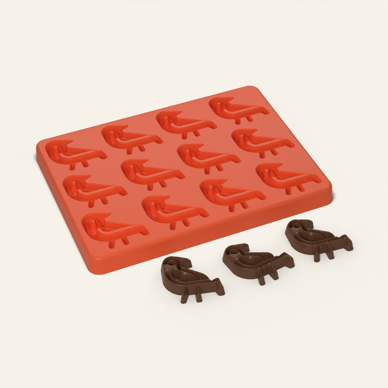 Bird Mold, 12 Cavity