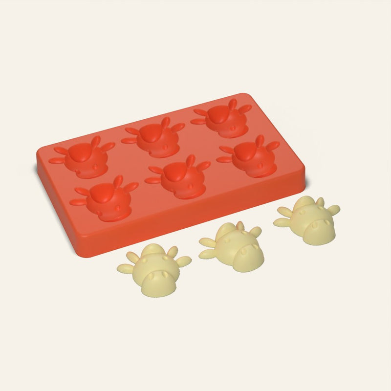Cow Butter Mold, 6 Cavity