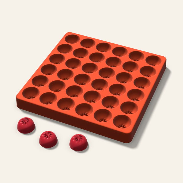 Dumpling Candy Mold, 1 Inch, 36 Cavity, 3D render