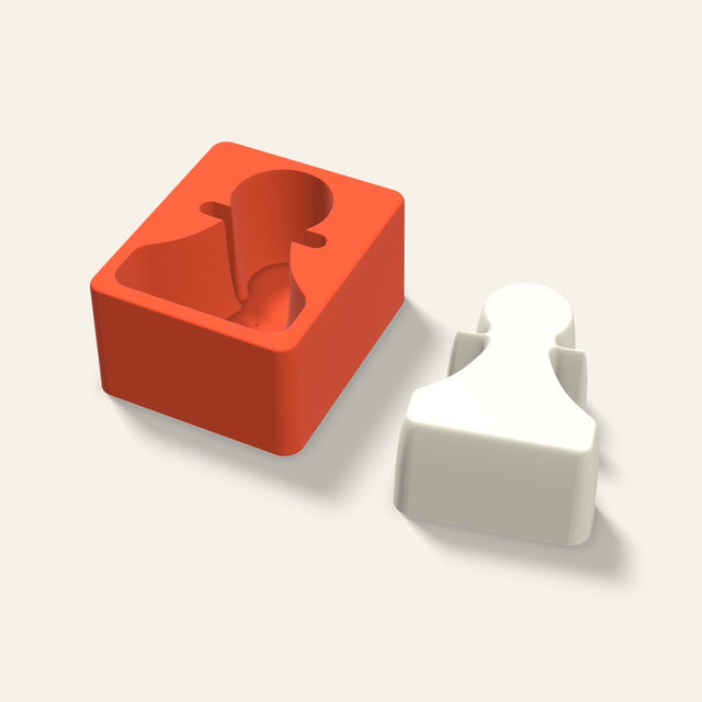 Chess Pawn Candle Mold, 4 x 2 Inch, 3D render