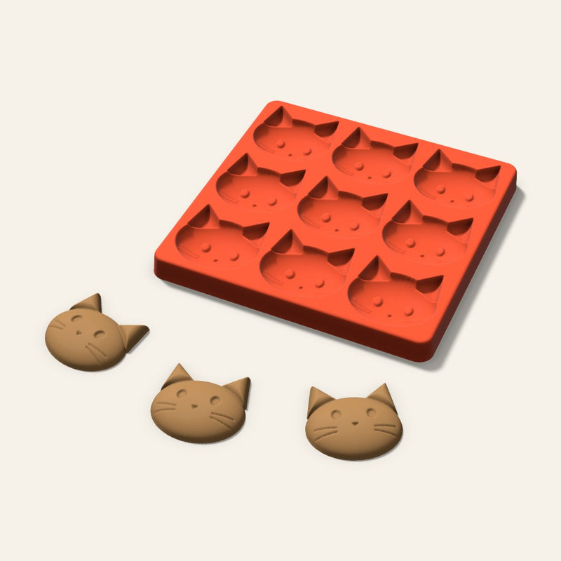 Cat Pet Treat Mold, 2 Inch, 9 Cavity