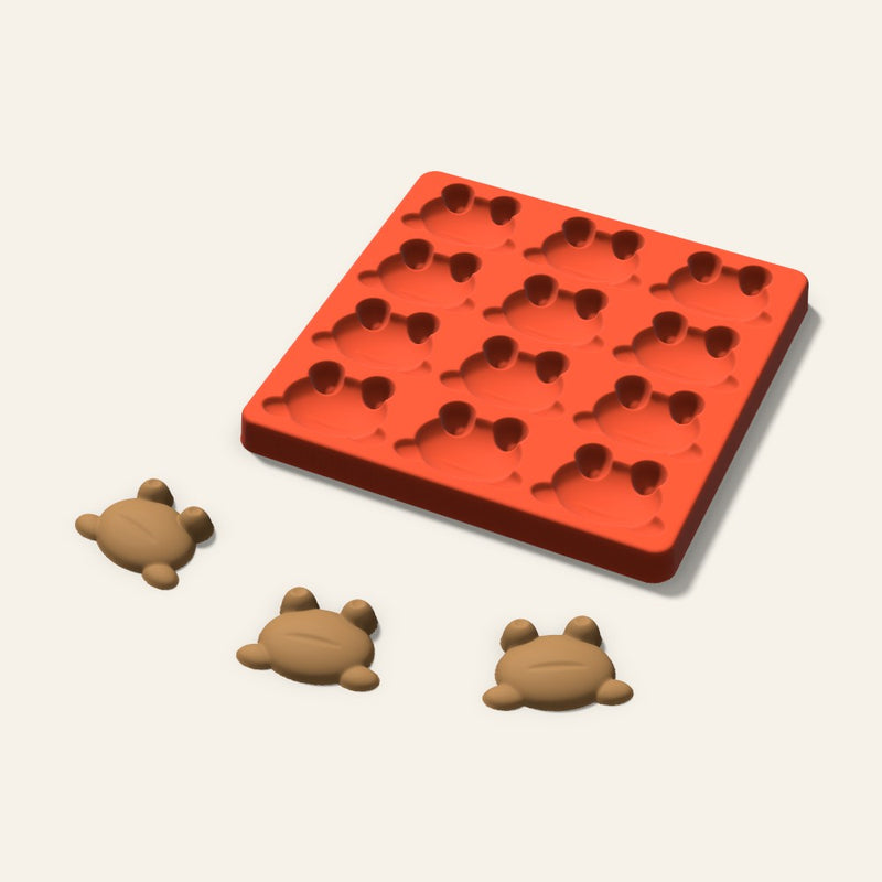 Frog Pet Treat Mold, 2 Inch, 12 Cavity