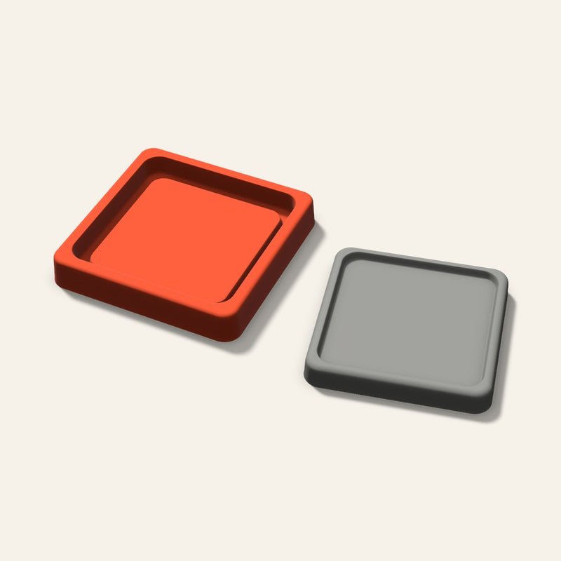 Square Concrete Coaster Mold, 3.5 Inch