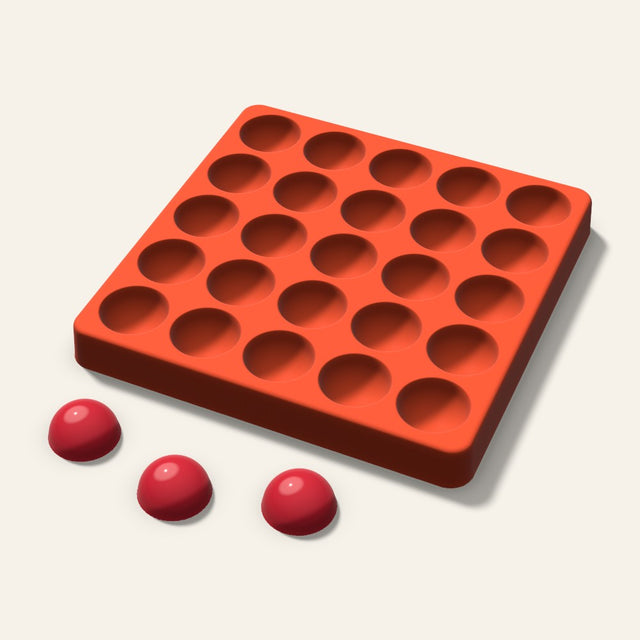 Half Sphere Candy Mold, 1 Inch, 25 Cavity, 3D render