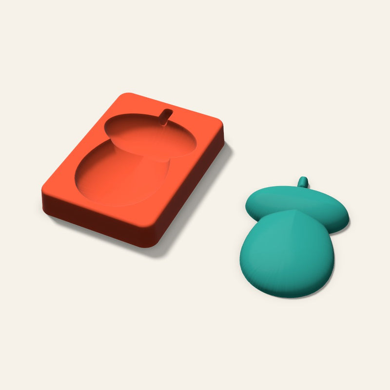 Acorn Freshie Mold, 4 Inch