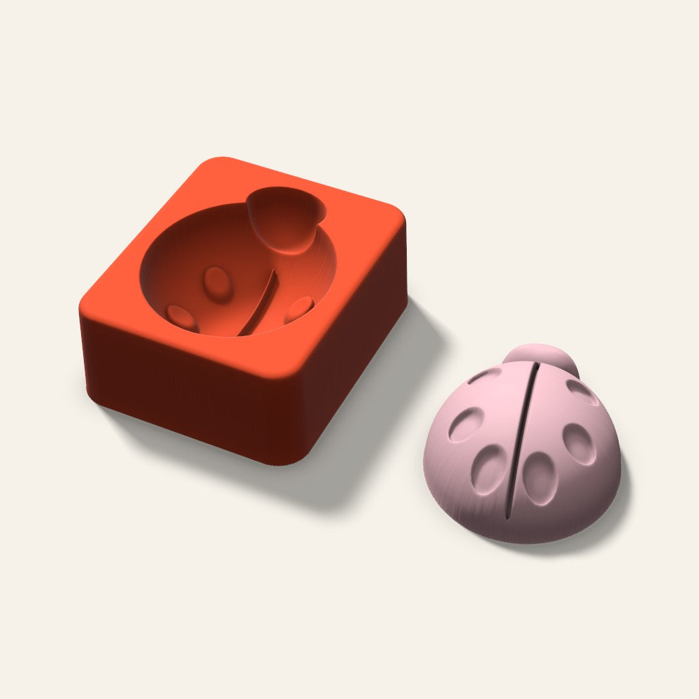 Ladybug Soap Mold, 2.5 Inch, 3D render