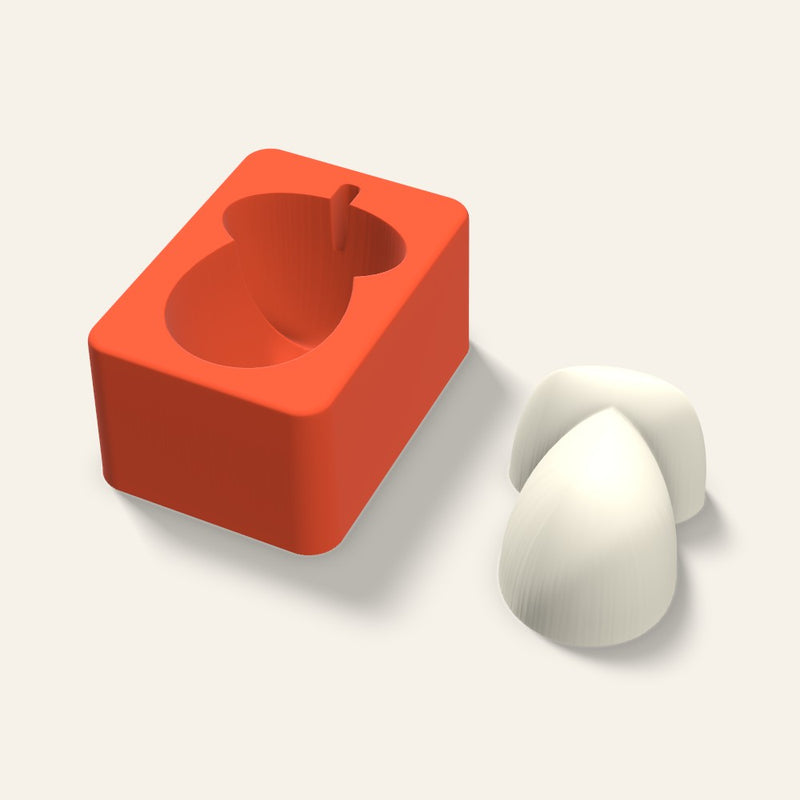 Acorn Candle Mold, 3 x 1.5 Inch