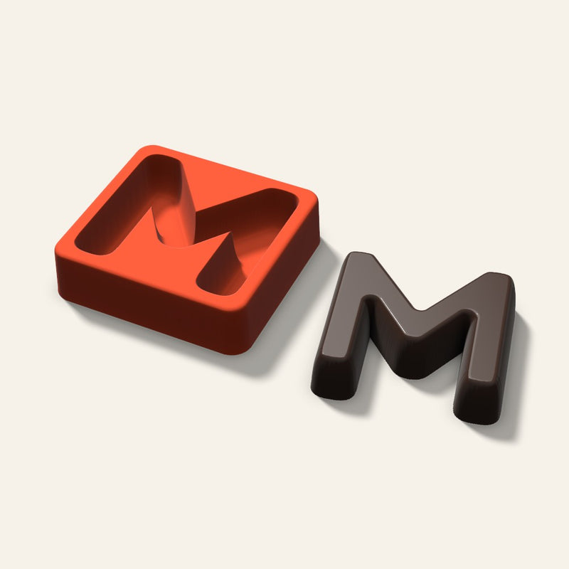 Letter M Mold, 3 Inch