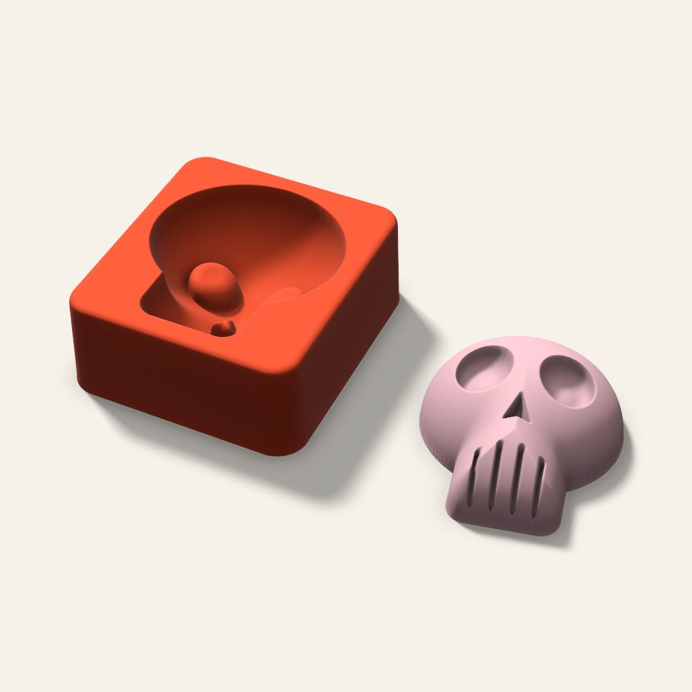 Skull Soap Mold, 2.5 Inch, 3D render