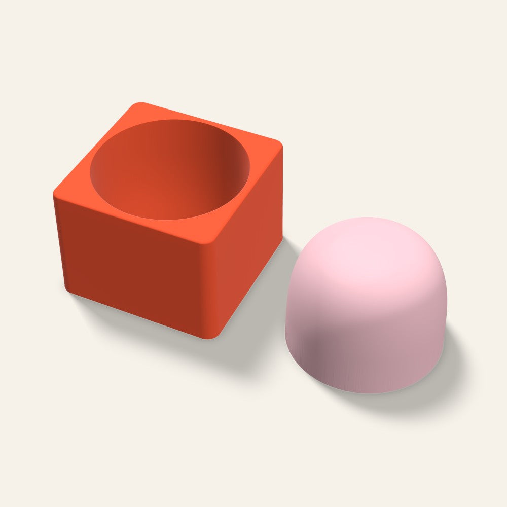 Gumdrop Soap Mold, 4 Inch, 3D render