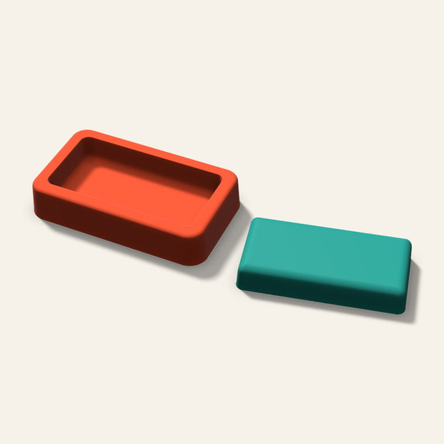 Rectangle Freshie Mold, 3 Inch, 3D render
