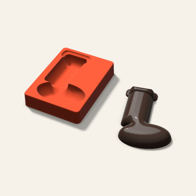 Giant Stocking Mold, 6 Inch, 3D render