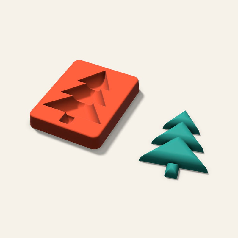 Christmas Tree Freshie Mold, 4 Inch