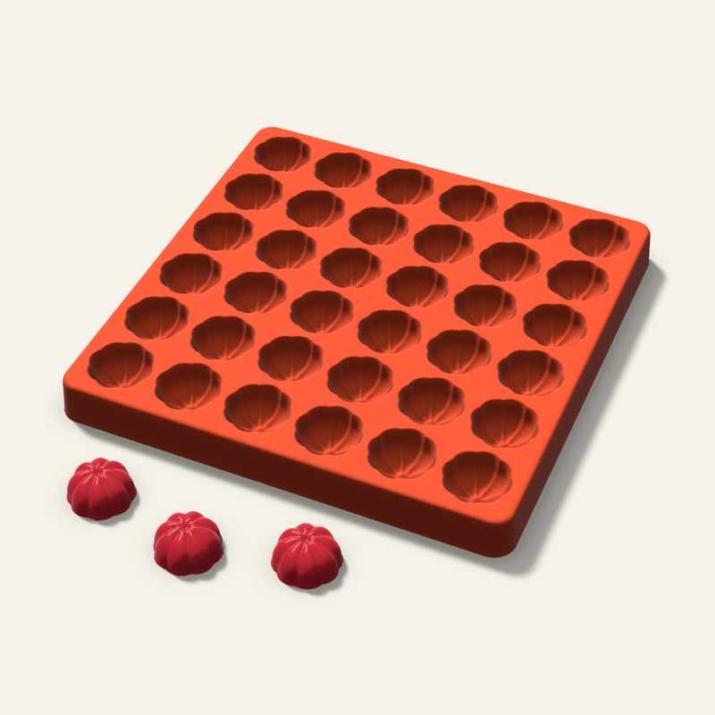 3D Pumpkin Candy Mold, 1 Inch, 36 Cavity