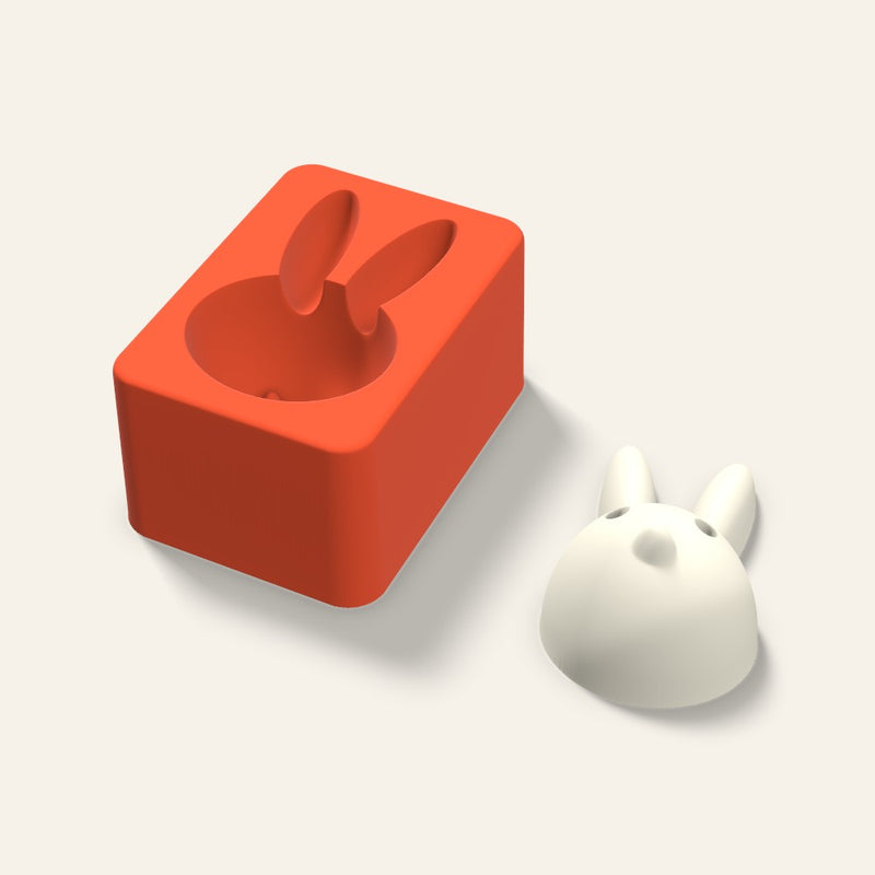 Bunny Candle Mold, 3 x 1.5 Inch