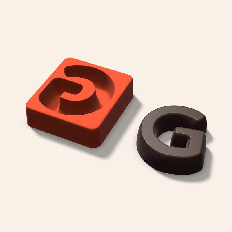 Letter G Mold, 3 Inch
