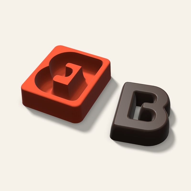 Letter B Mold, 3 Inch