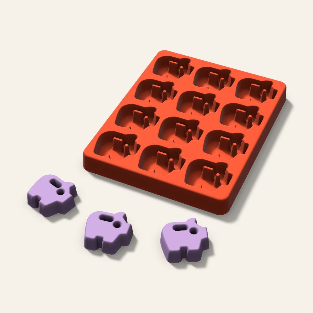 Piggy Bank Wax Melt Mold, 1.5 Inch, 12 Cavity, 3D render