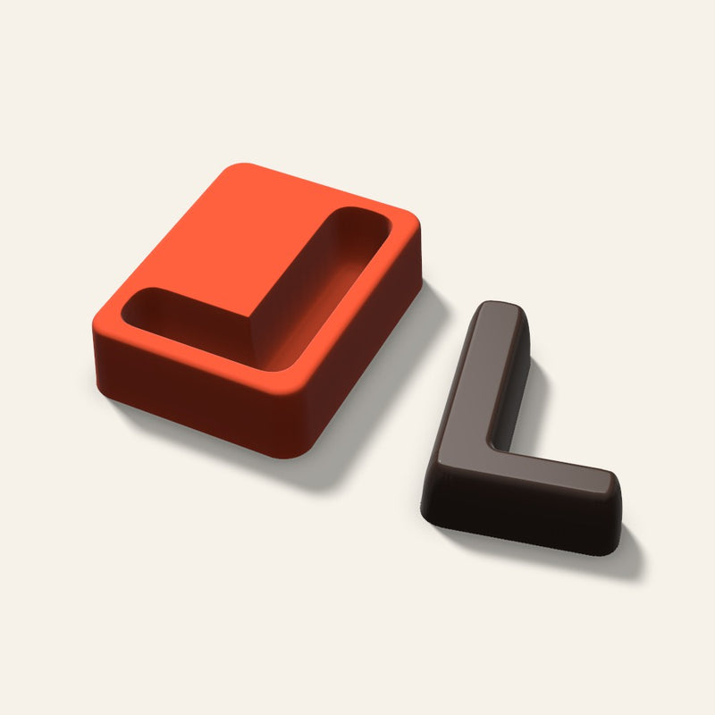 Letter L Mold, 3 Inch