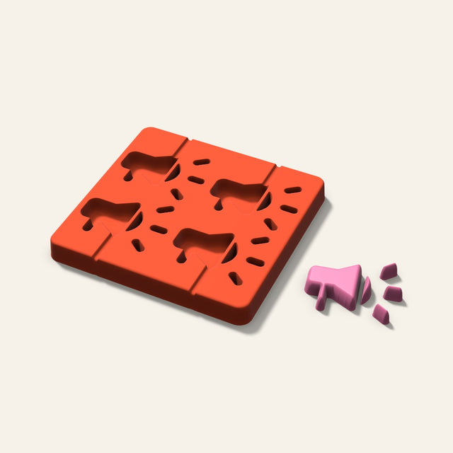 Megaphone Lollipop Mold, 2.5 Inch, 4 Cavity, 3D render