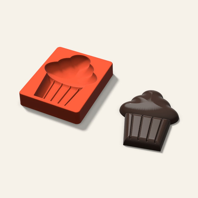 Giant Cupcake Mold, 6 Inch, 3D render