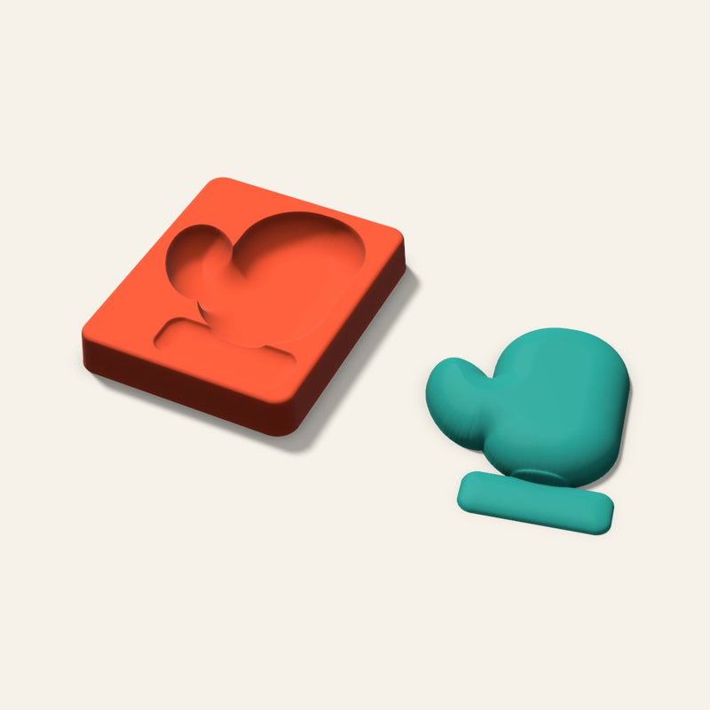 Mitten Freshie Mold, 4 Inch