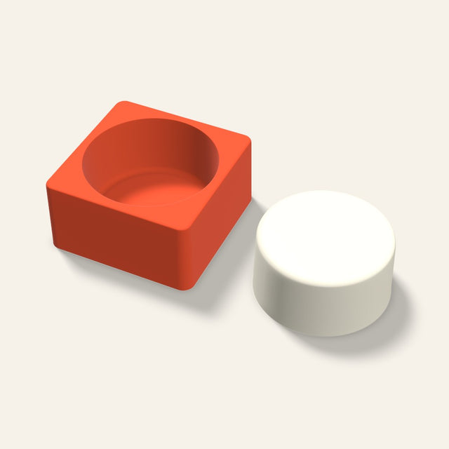 Round Puck Candle Mold, 4 x 2 Inch, 3D render