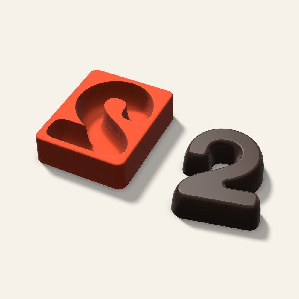 Number 2 Mold, 4 Inch, 3D render
