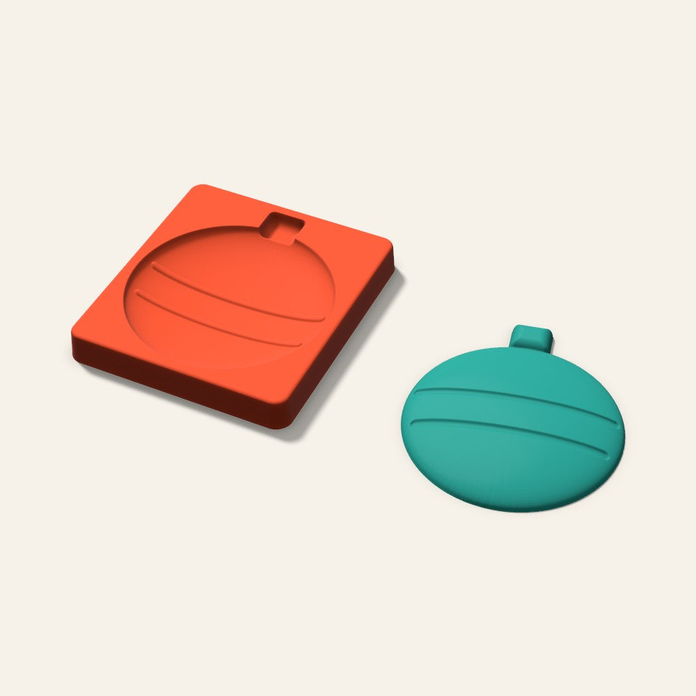 Ornament Freshie Mold, 5 Inch, 3D render