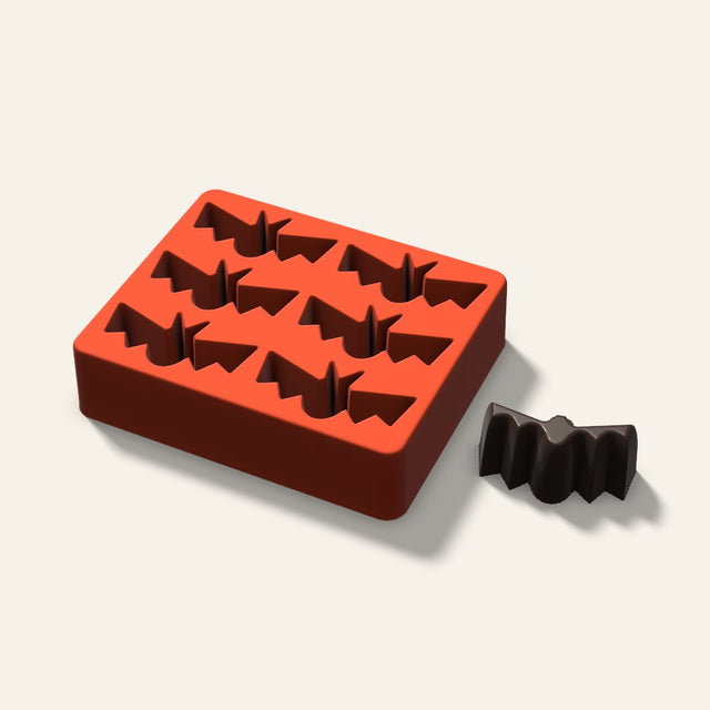 Bat Mini Cake Mold, 2.5 Inch, 6 Cavity, 3D render
