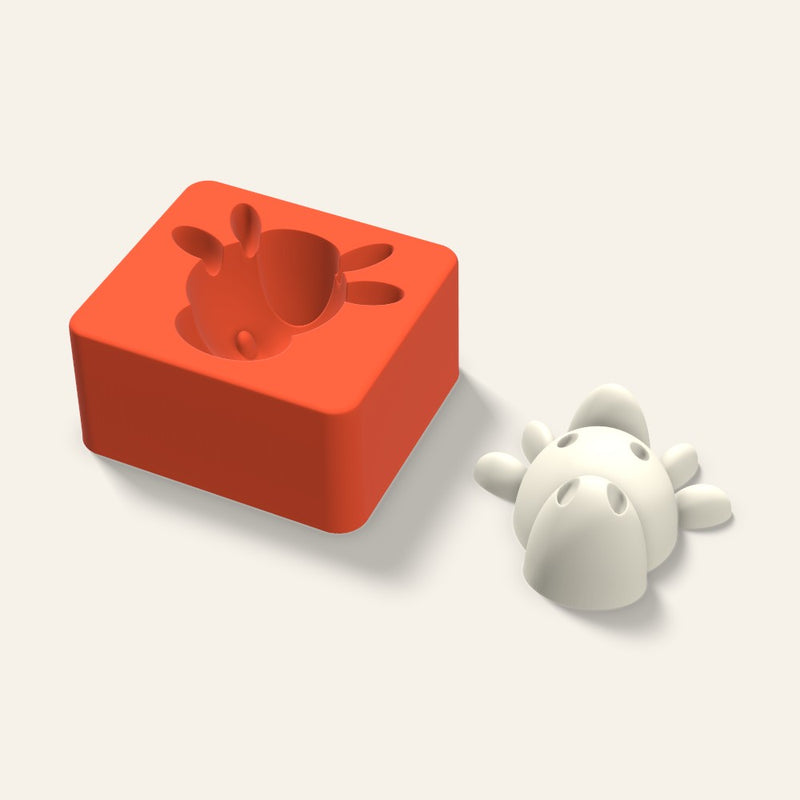 Cow Candle Mold, 3 x 1.5 Inch