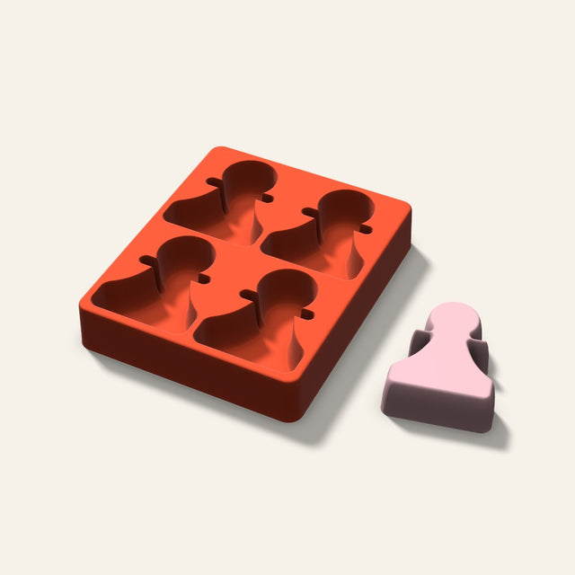 Chess Pawn Soap Mold, 3 Inch, 4 Cavity, 3D render
