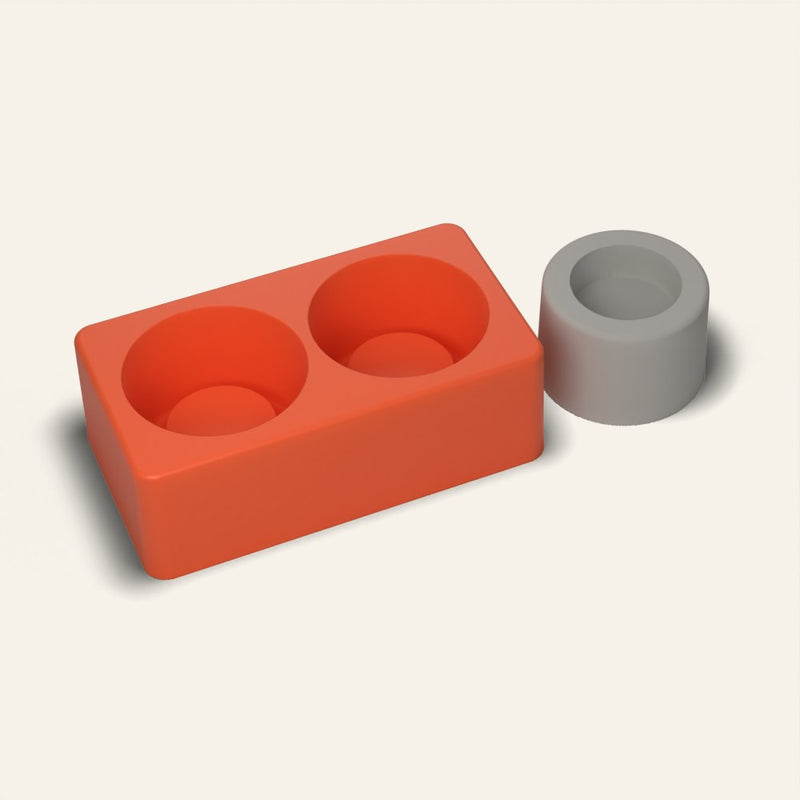 Round Tealight Holder Mold, 2 Cavity