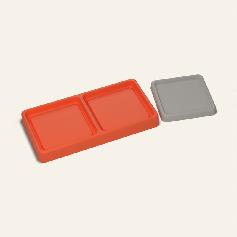 Square Concrete Coaster Mold, 2 Cavity