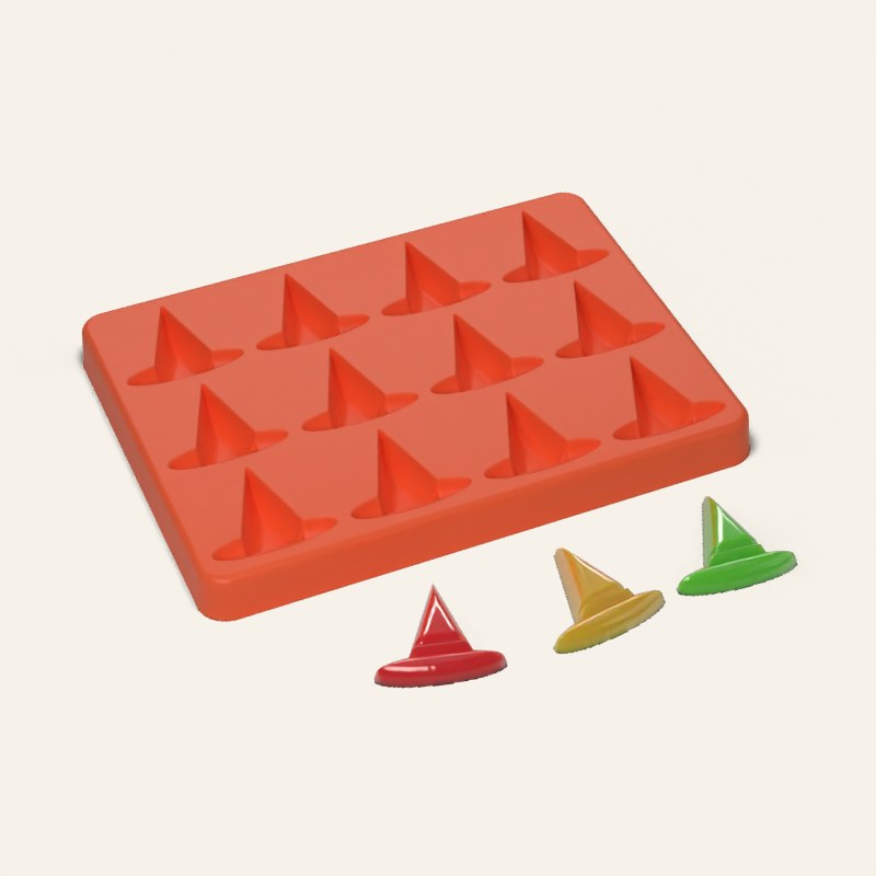Witch Hat Candy Mold, 12 Cavity